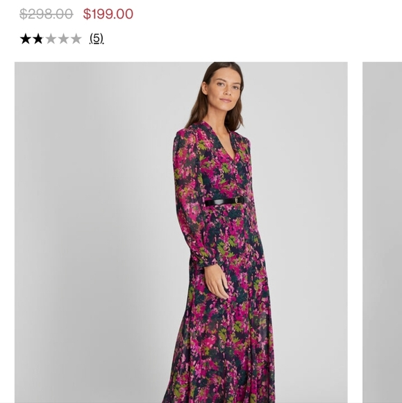 Club Monaco NWTs Floral Printed Maxi Dress - Picture 6 of 13